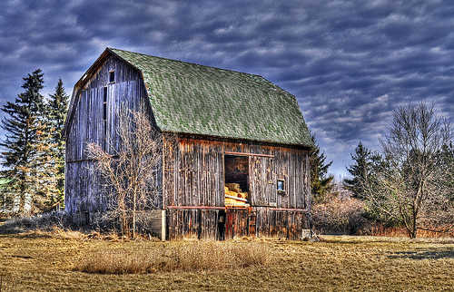 A barn in rural Michigan