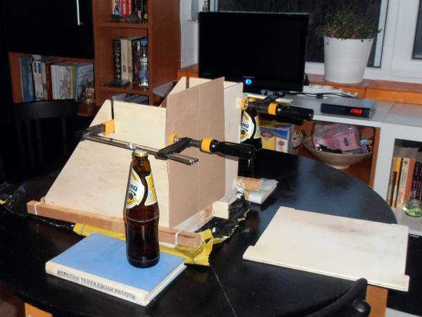 clamping with beer bottles