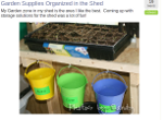 Garden tools organized