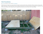 Wooden shed foundation