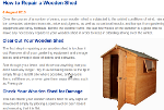 Repairing wooden shed