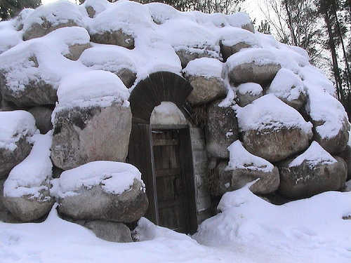 Root Cellar With Big Stones